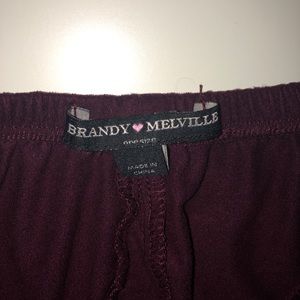 Brandy Melville suede skirt